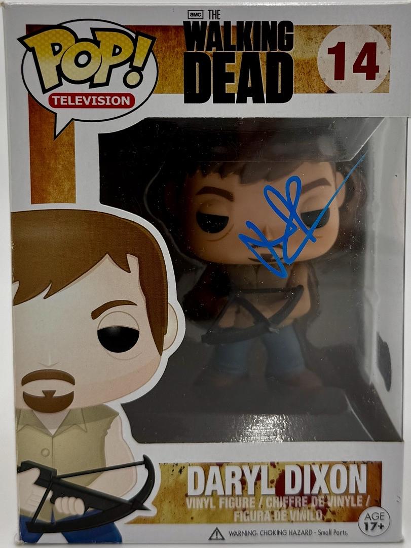 Norman Reedus Signed Funko Pop #889 "Daryl Dixon" (Walking Dead) - Beckett COA